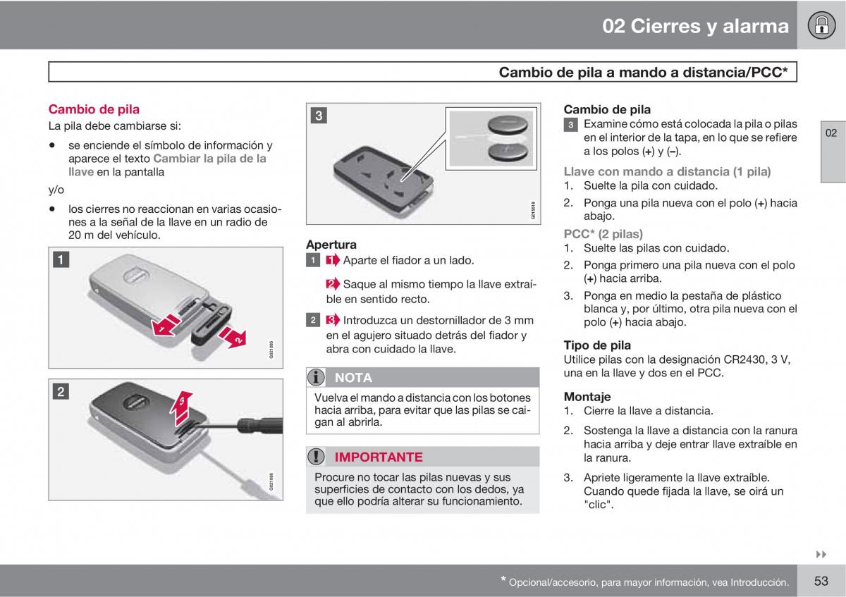 Volvo XC60 I 1 manual del propietario / page 53