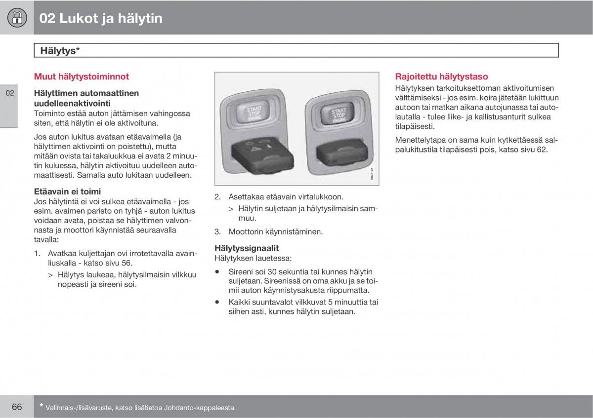 Volvo XC60 I 1 omistajan kasikirja / page 68