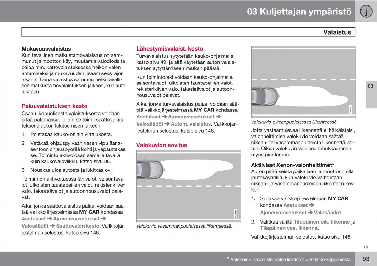 Volvo XC60 I 1 omistajan kasikirja / page 95