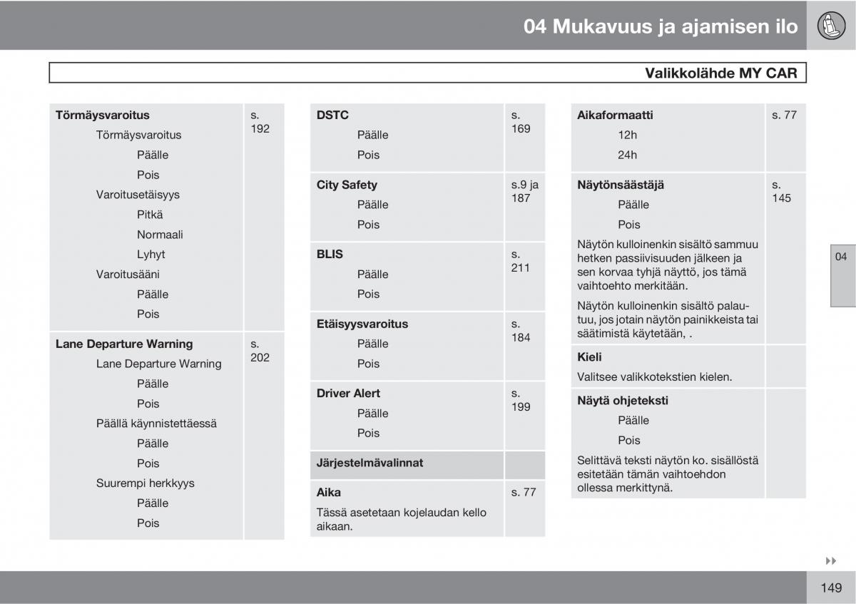 Volvo XC60 I 1 omistajan kasikirja / page 151