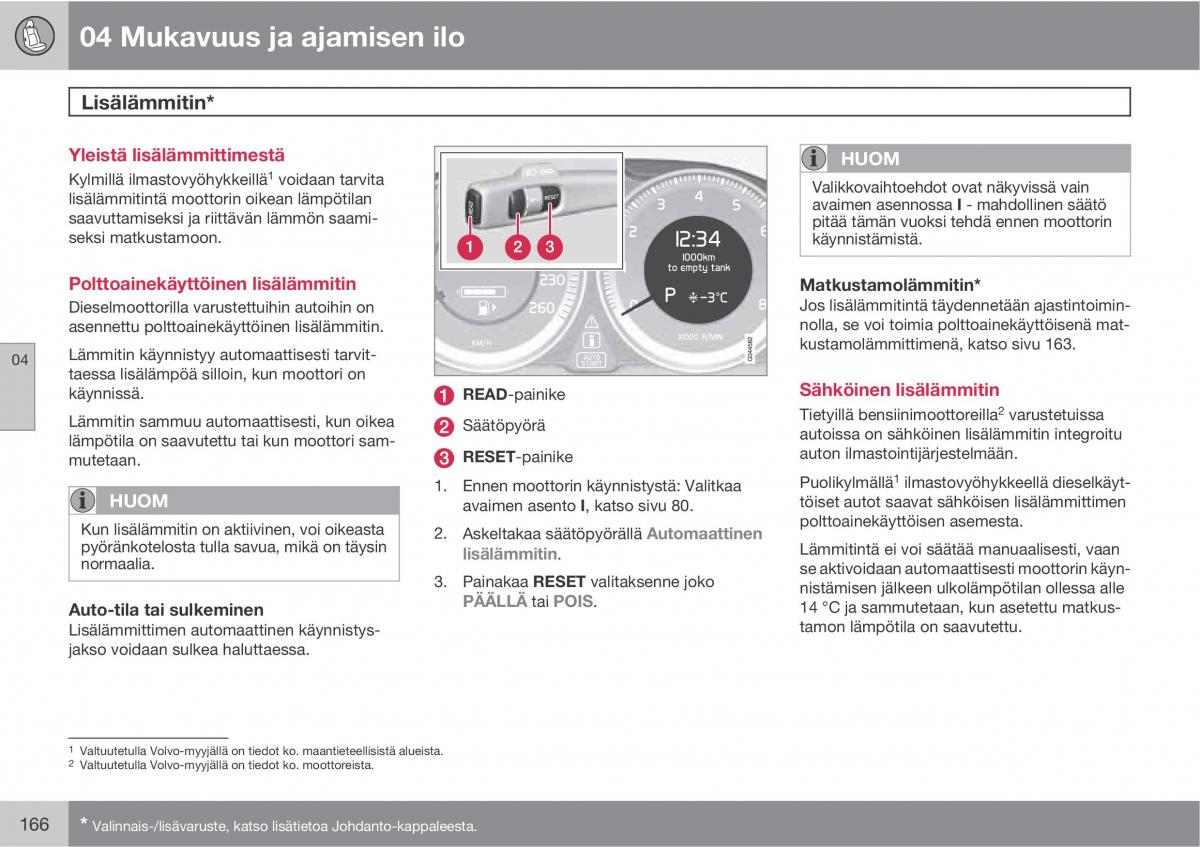 Volvo XC60 I 1 omistajan kasikirja / page 168