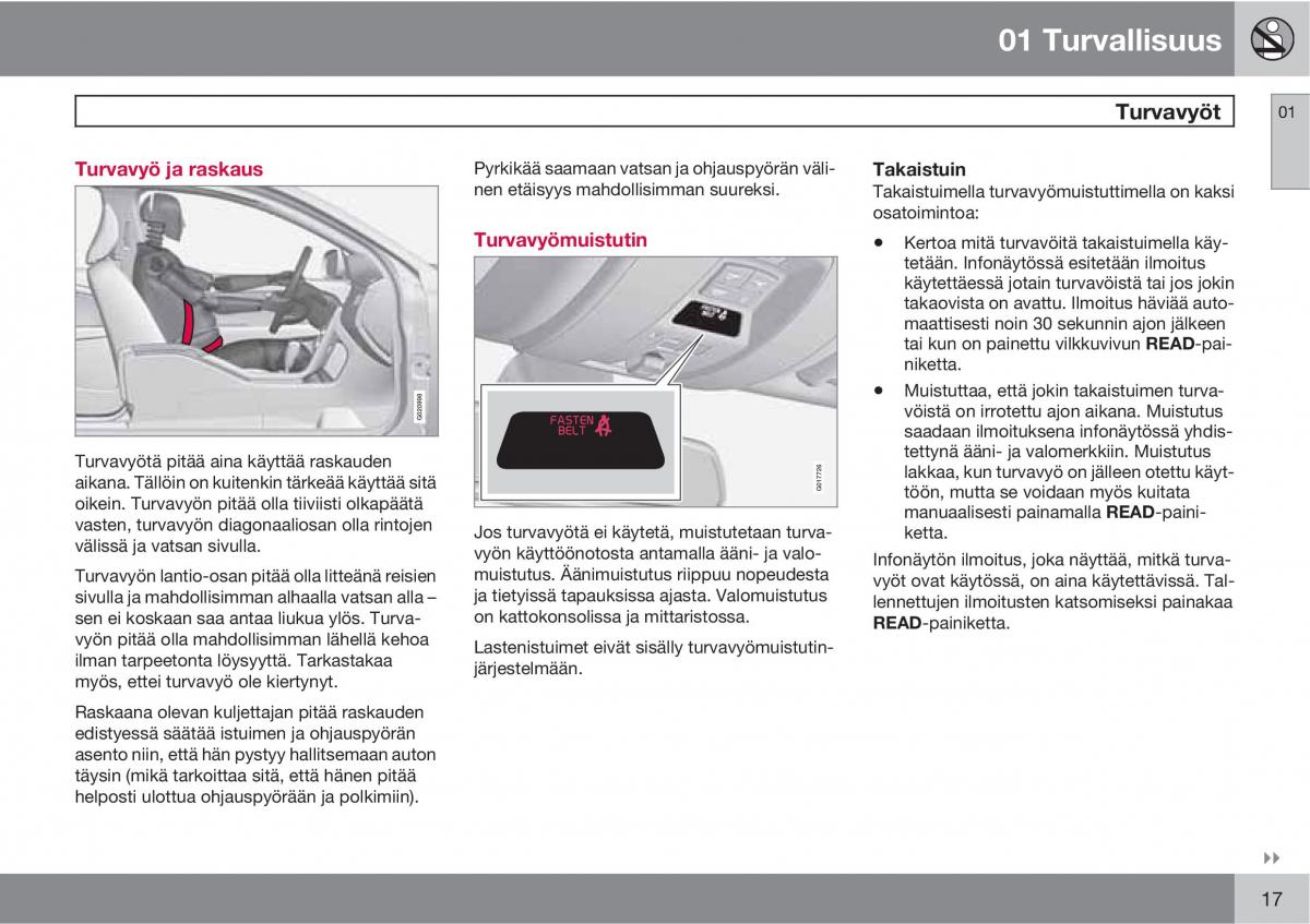 manual  Volvo XC60 I 1 omistajan kasikirja / page 19