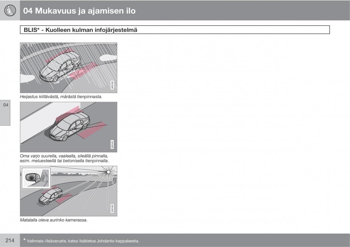 Volvo XC60 I 1 omistajan kasikirja / page 216