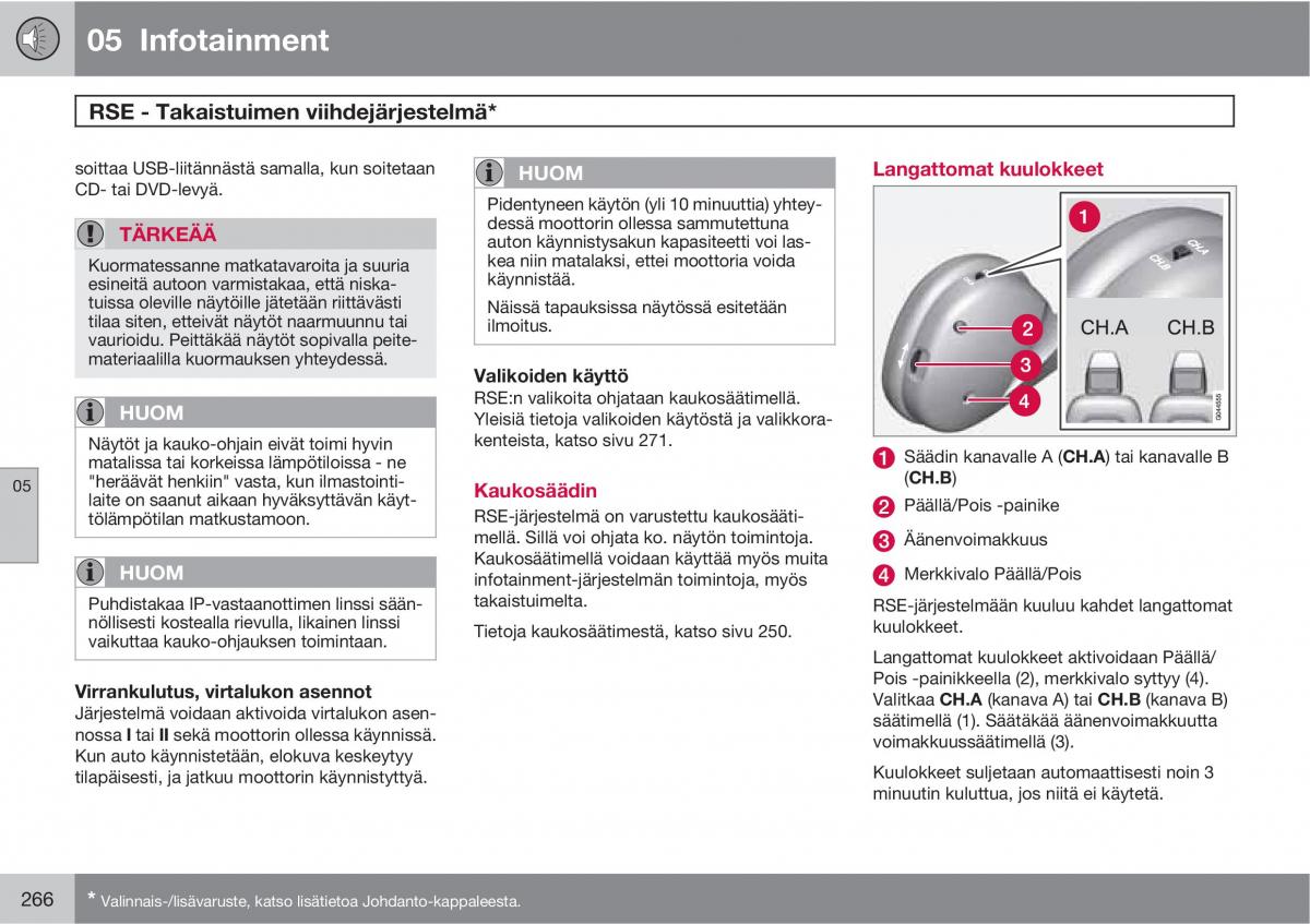 Volvo XC60 I 1 omistajan kasikirja / page 268