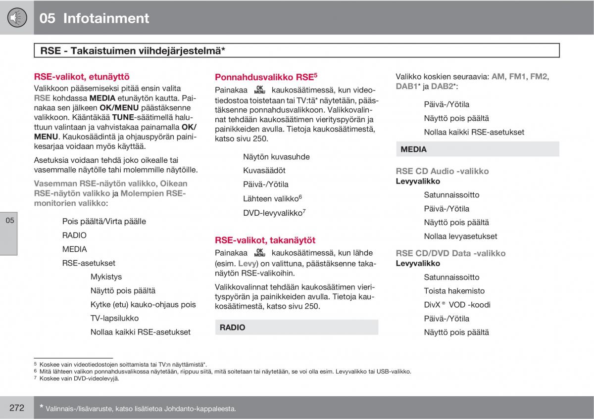 Volvo XC60 I 1 omistajan kasikirja / page 274