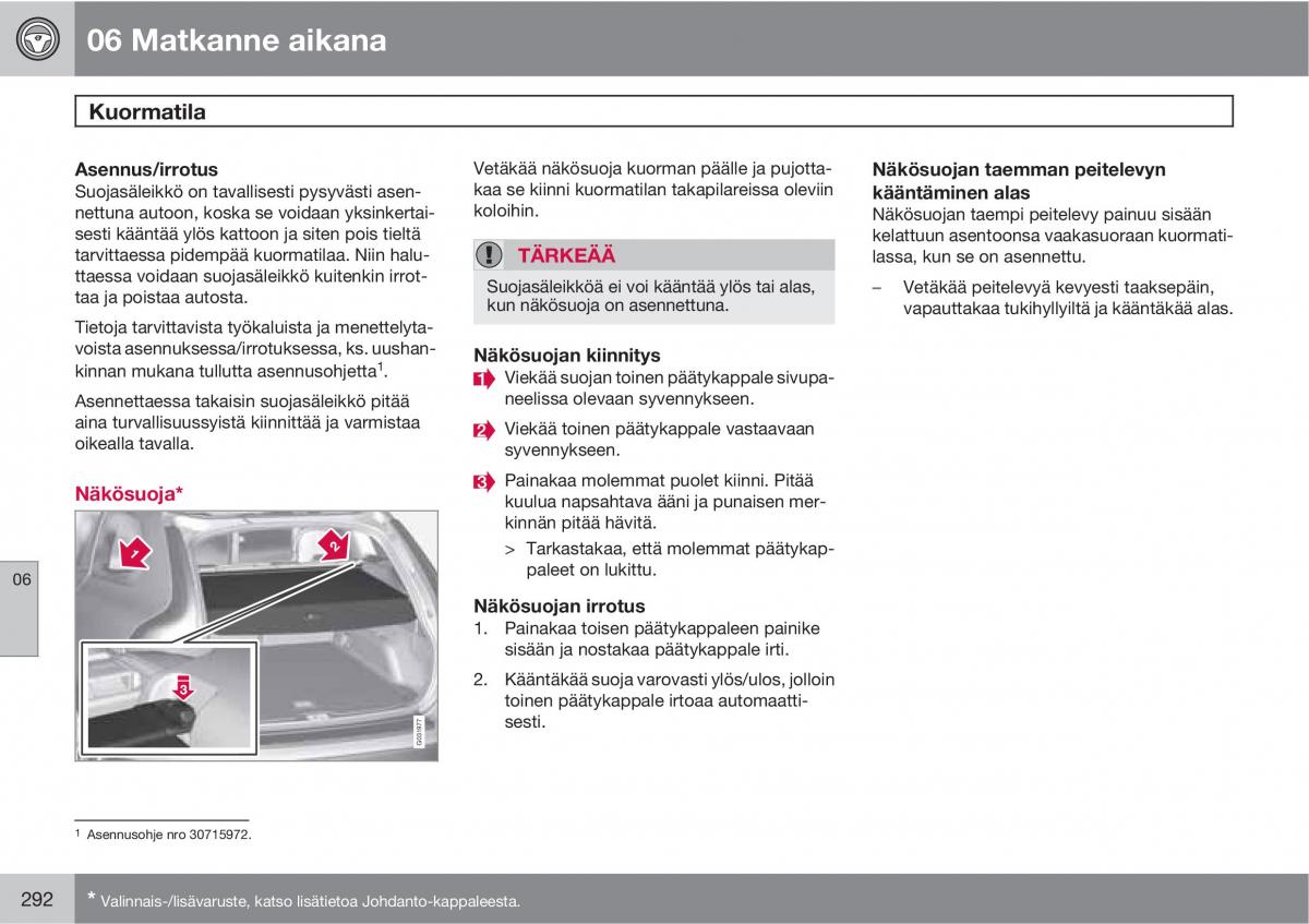 Volvo XC60 I 1 omistajan kasikirja / page 294