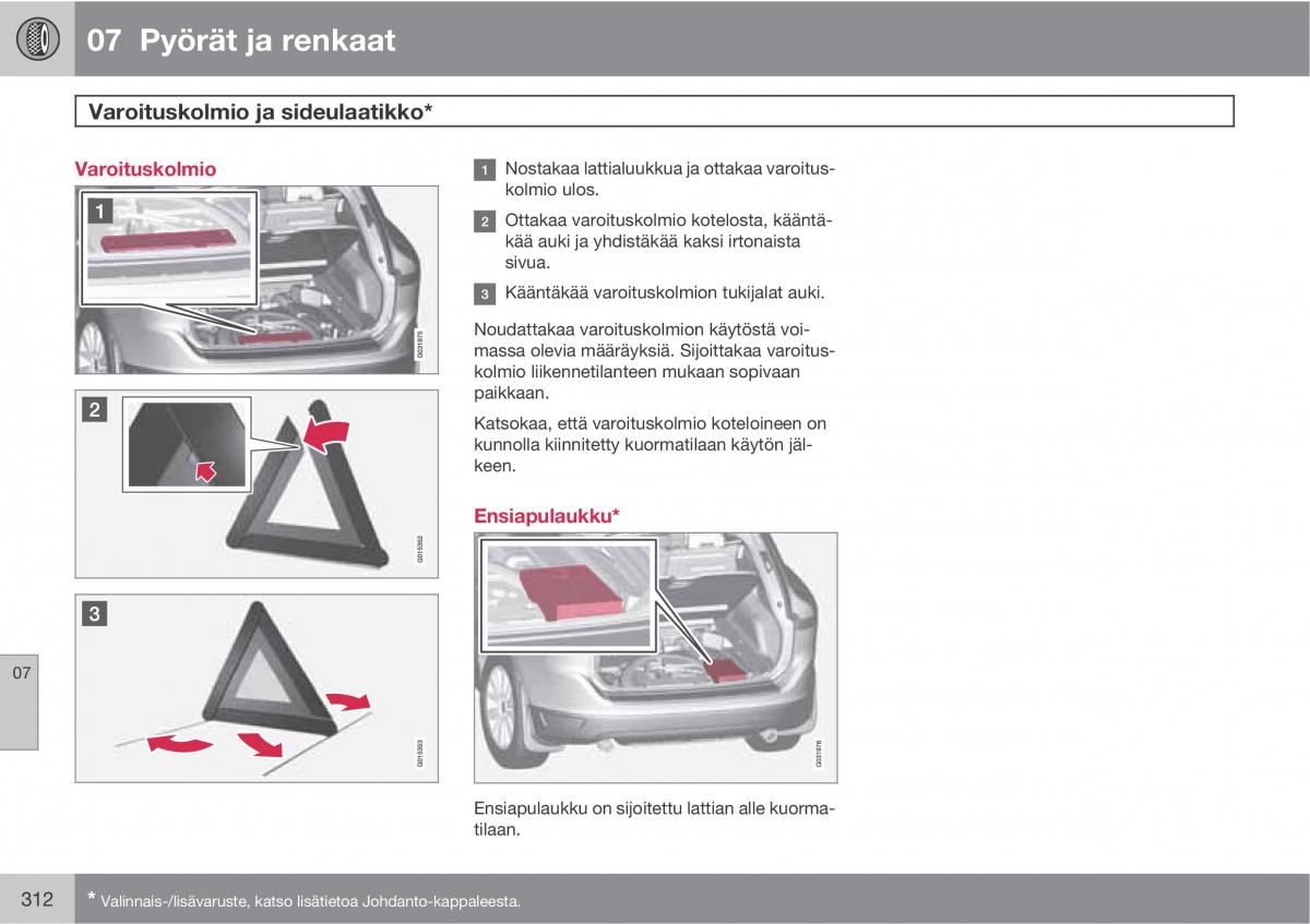 Volvo XC60 I 1 omistajan kasikirja / page 314