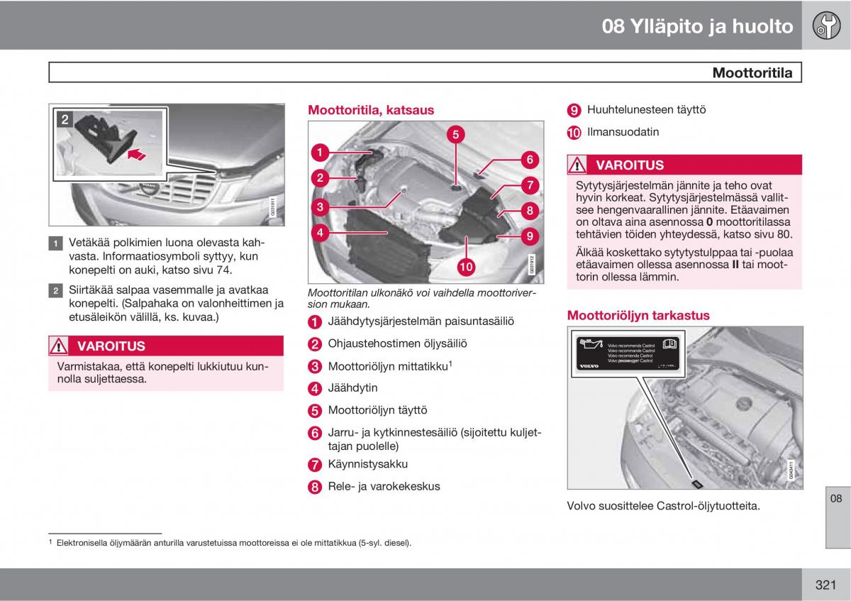 Volvo XC60 I 1 omistajan kasikirja / page 323