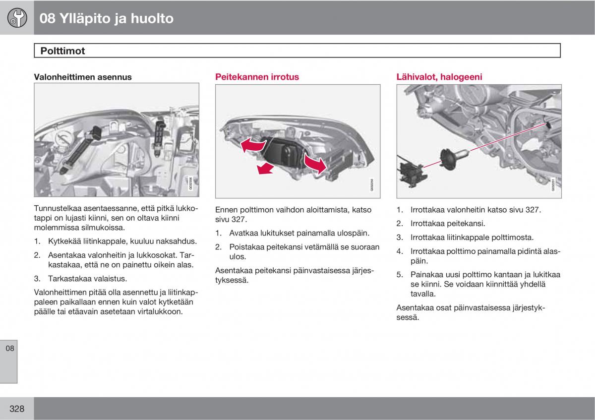 Volvo XC60 I 1 omistajan kasikirja / page 330