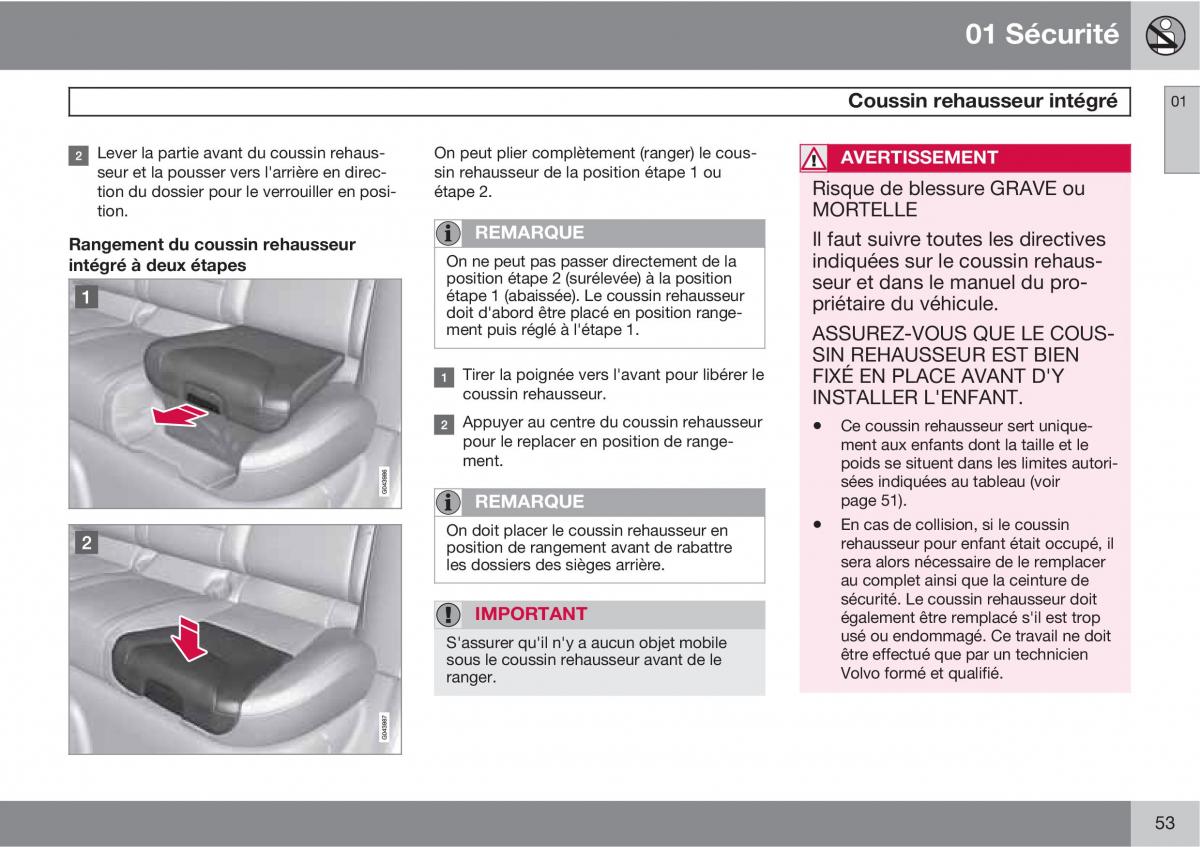 Volvo XC60 I 1 manuel du proprietaire / page 55