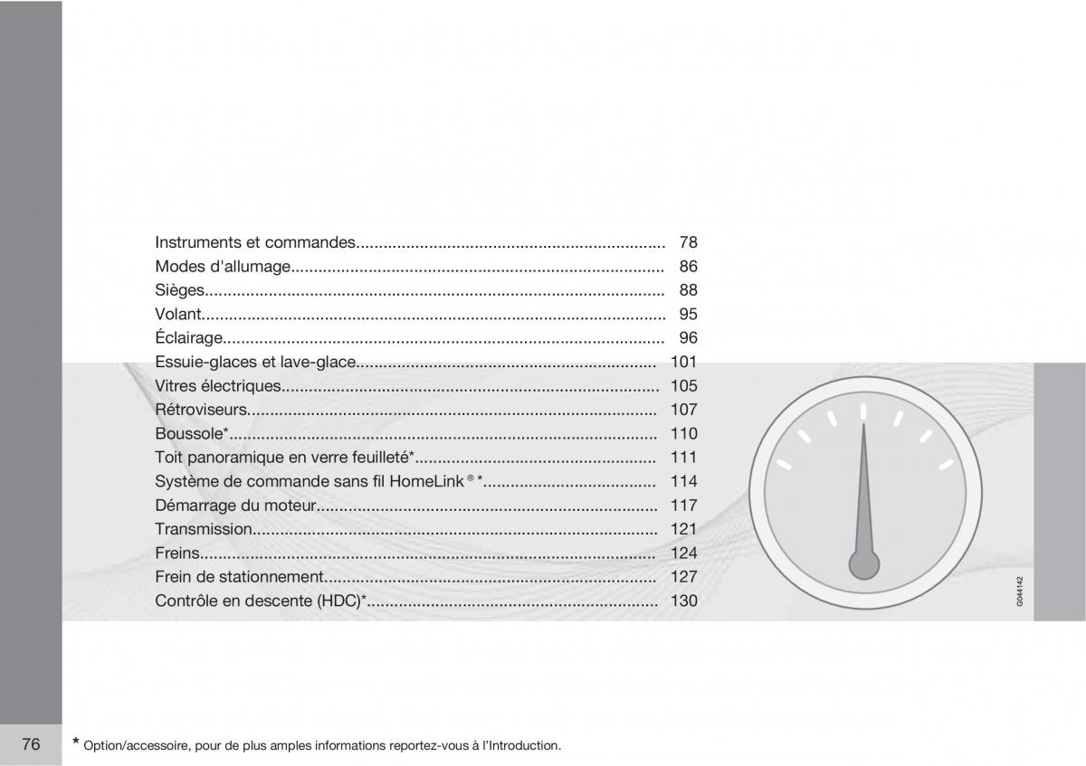 Volvo XC60 I 1 manuel du proprietaire / page 78