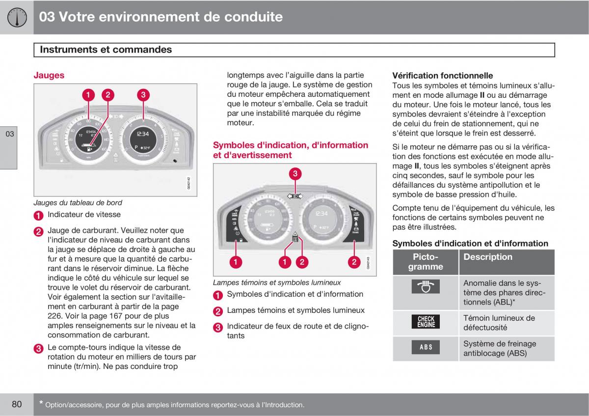 Volvo XC60 I 1 manuel du proprietaire / page 82