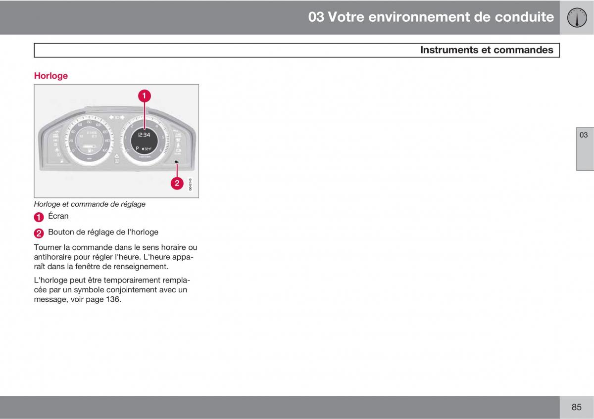 Volvo XC60 I 1 manuel du proprietaire / page 87