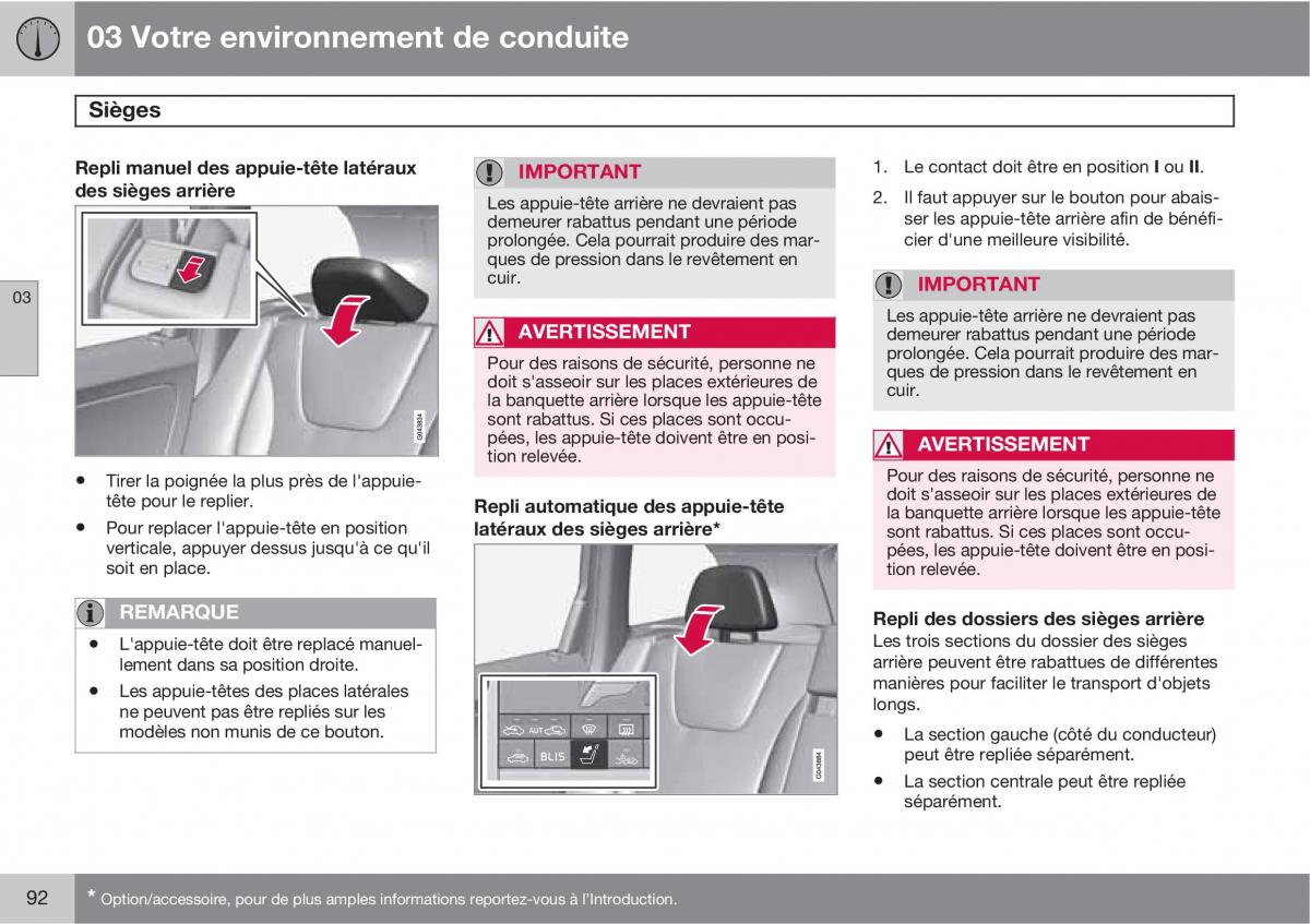 Volvo XC60 I 1 manuel du proprietaire / page 94