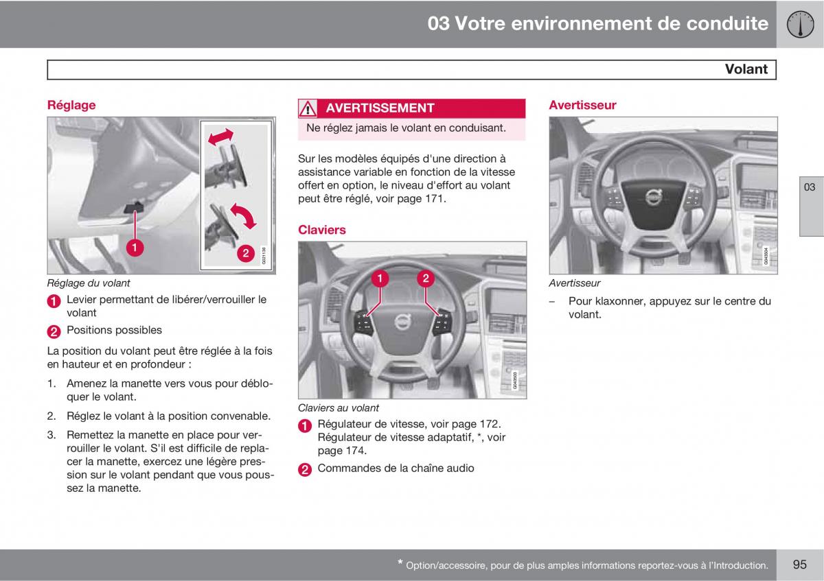 Volvo XC60 I 1 manuel du proprietaire / page 97