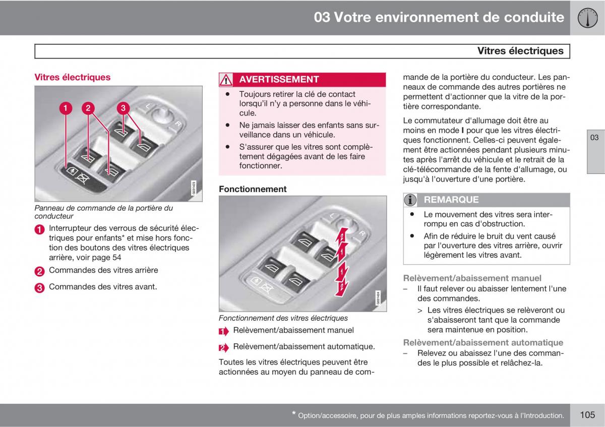 Volvo XC60 I 1 manuel du proprietaire / page 107