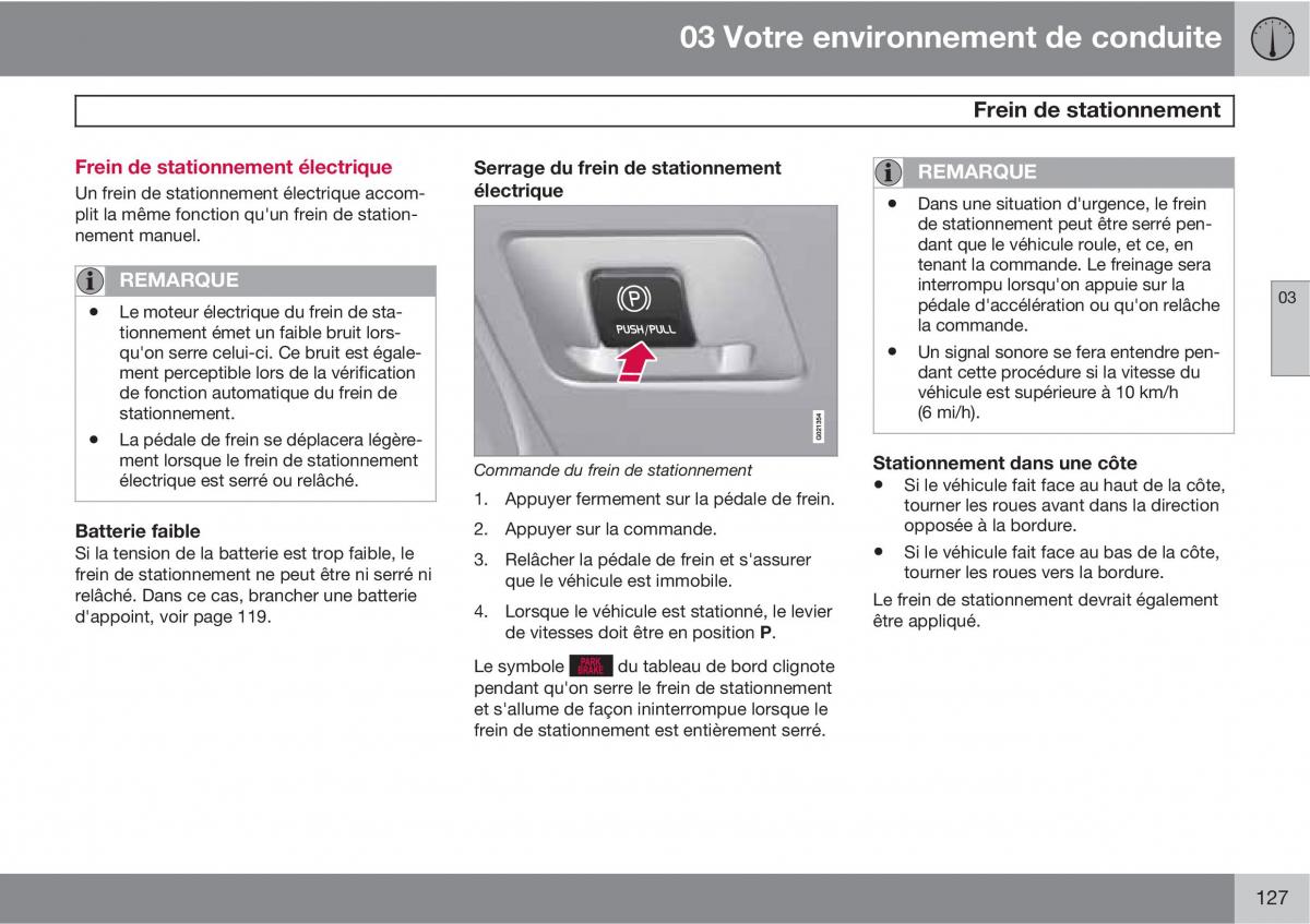 Volvo XC60 I 1 manuel du proprietaire / page 129