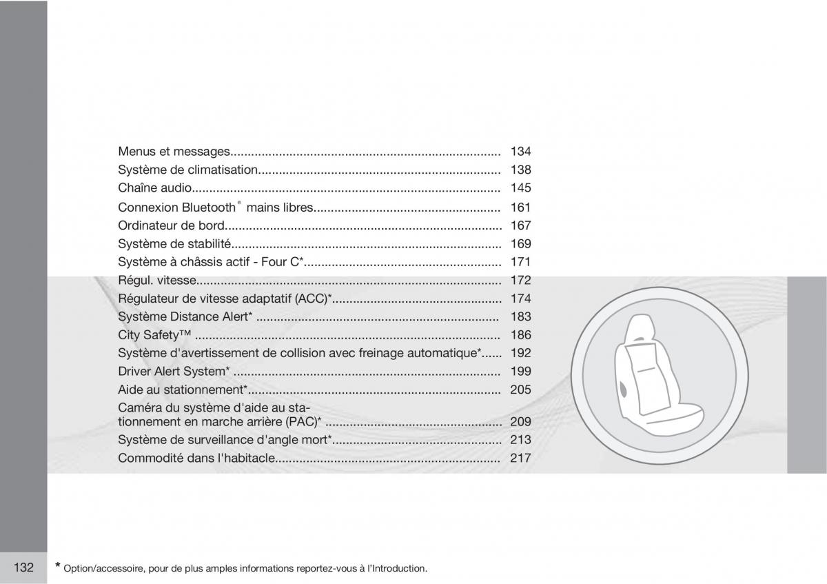 Volvo XC60 I 1 manuel du proprietaire / page 134