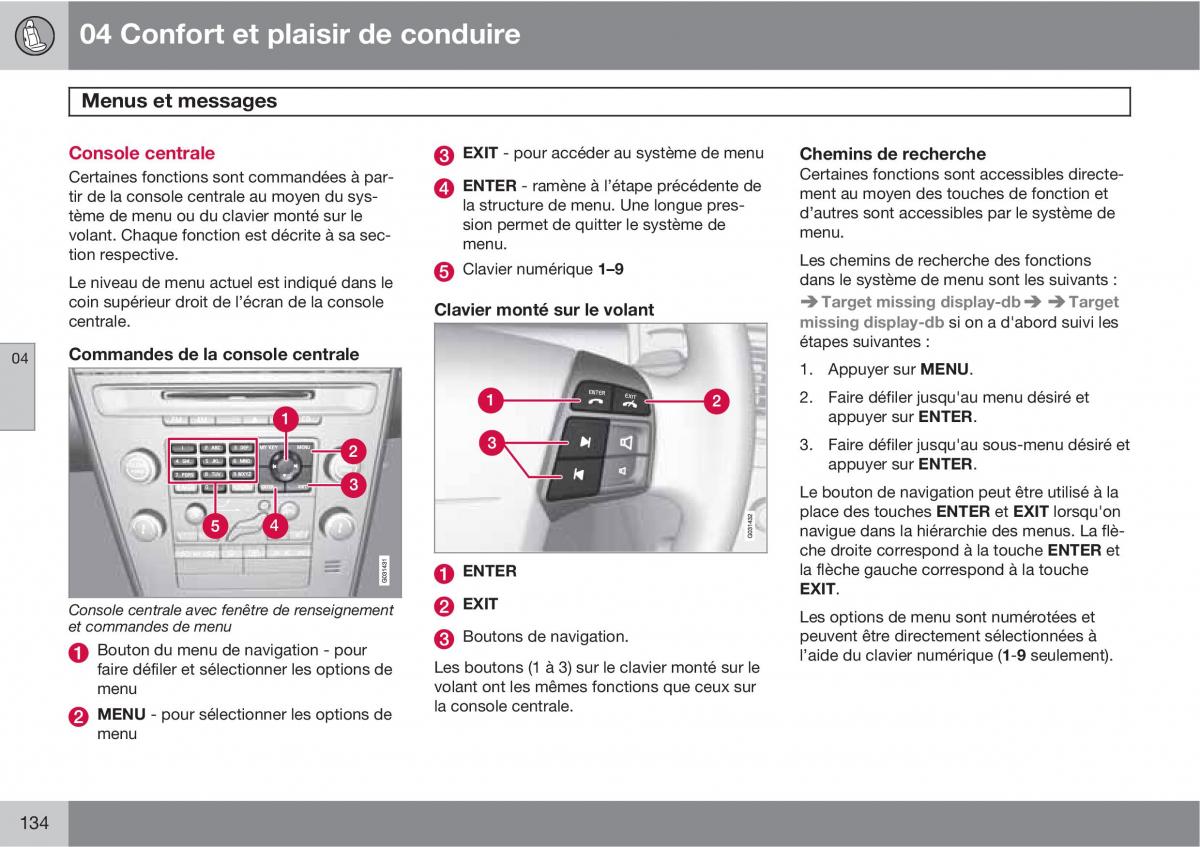 Volvo XC60 I 1 manuel du proprietaire / page 136