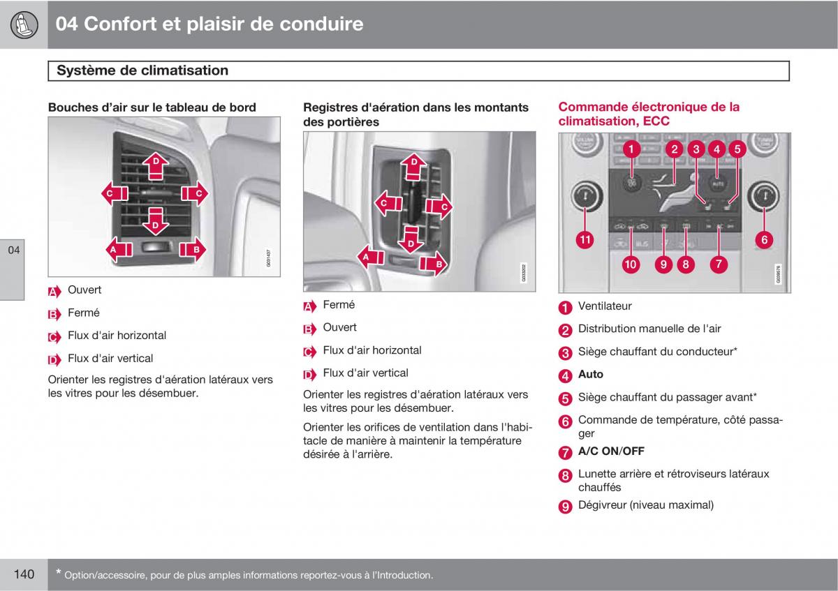 Volvo XC60 I 1 manuel du proprietaire / page 142