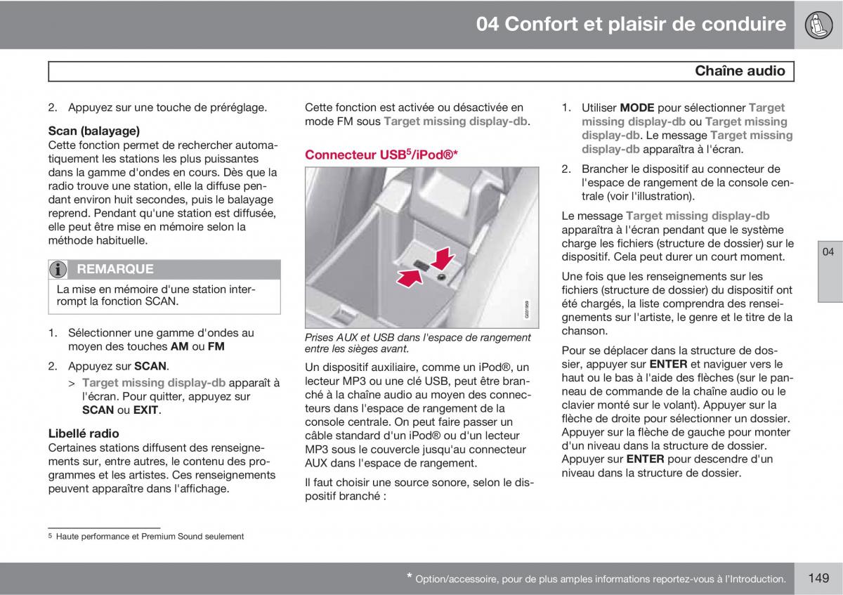 Volvo XC60 I 1 manuel du proprietaire / page 151