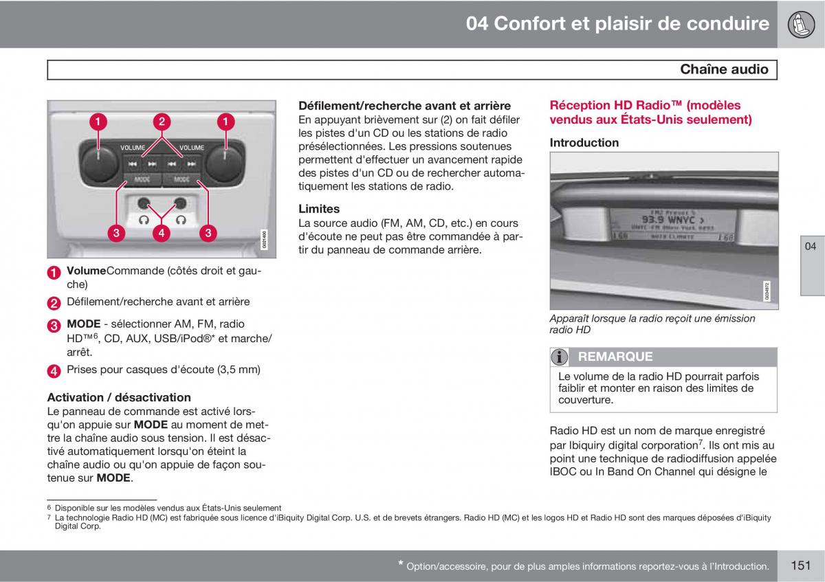 Volvo XC60 I 1 manuel du proprietaire / page 153