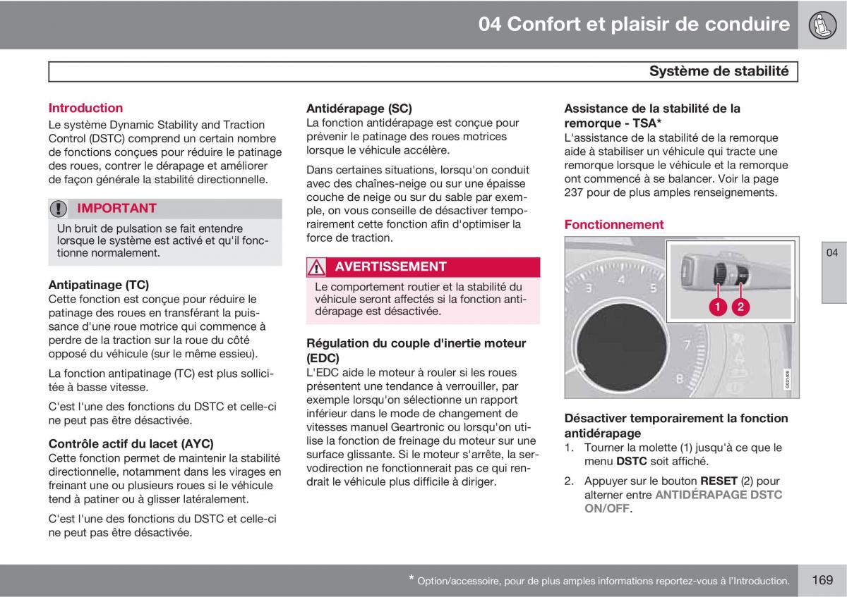 Volvo XC60 I 1 manuel du proprietaire / page 171