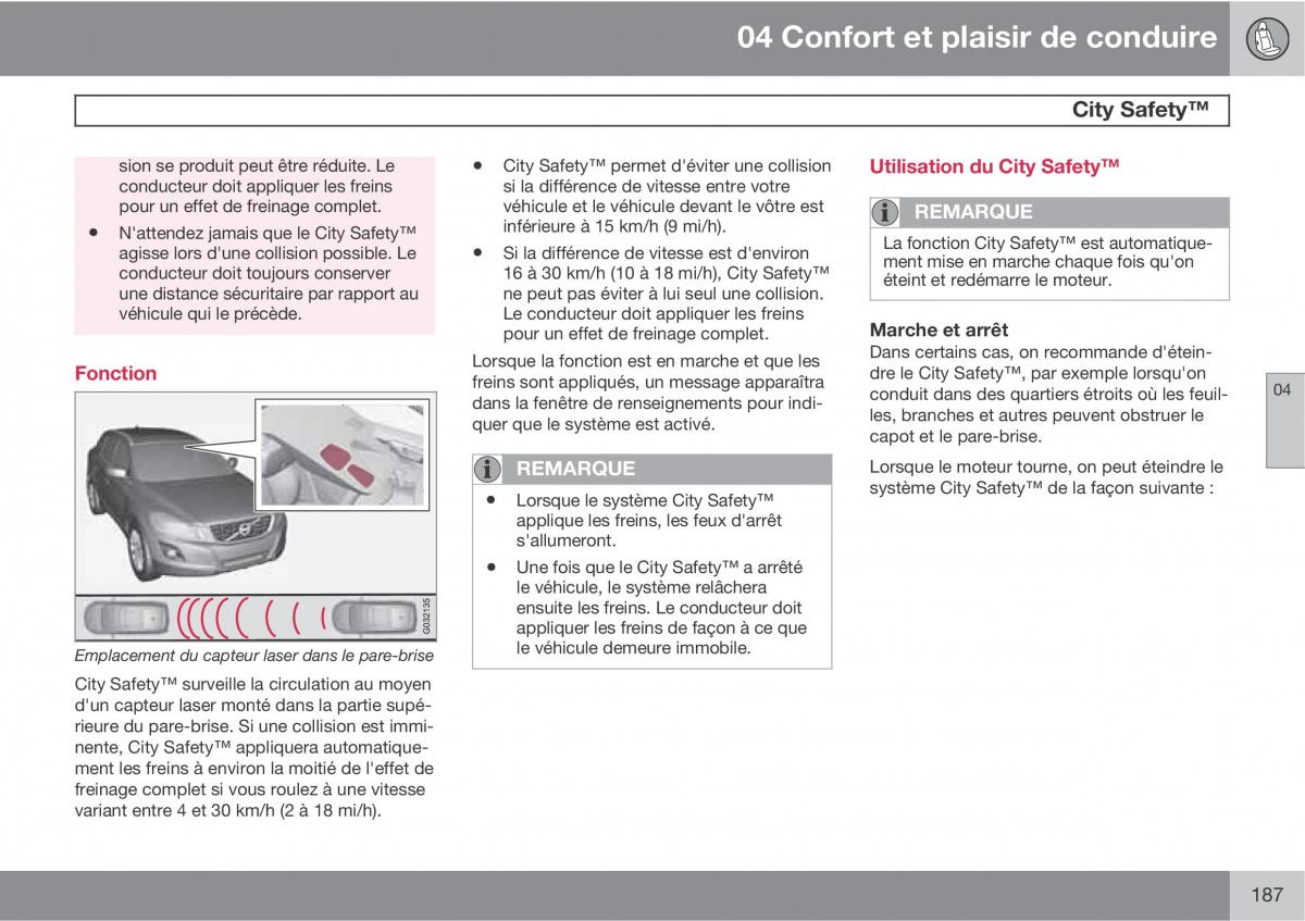 Volvo XC60 I 1 manuel du proprietaire / page 189