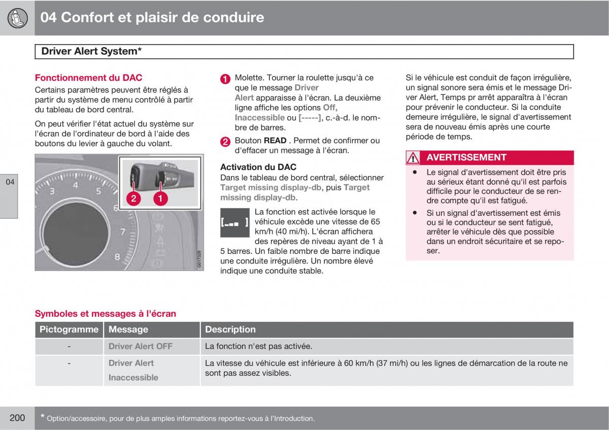 Volvo XC60 I 1 manuel du proprietaire / page 202