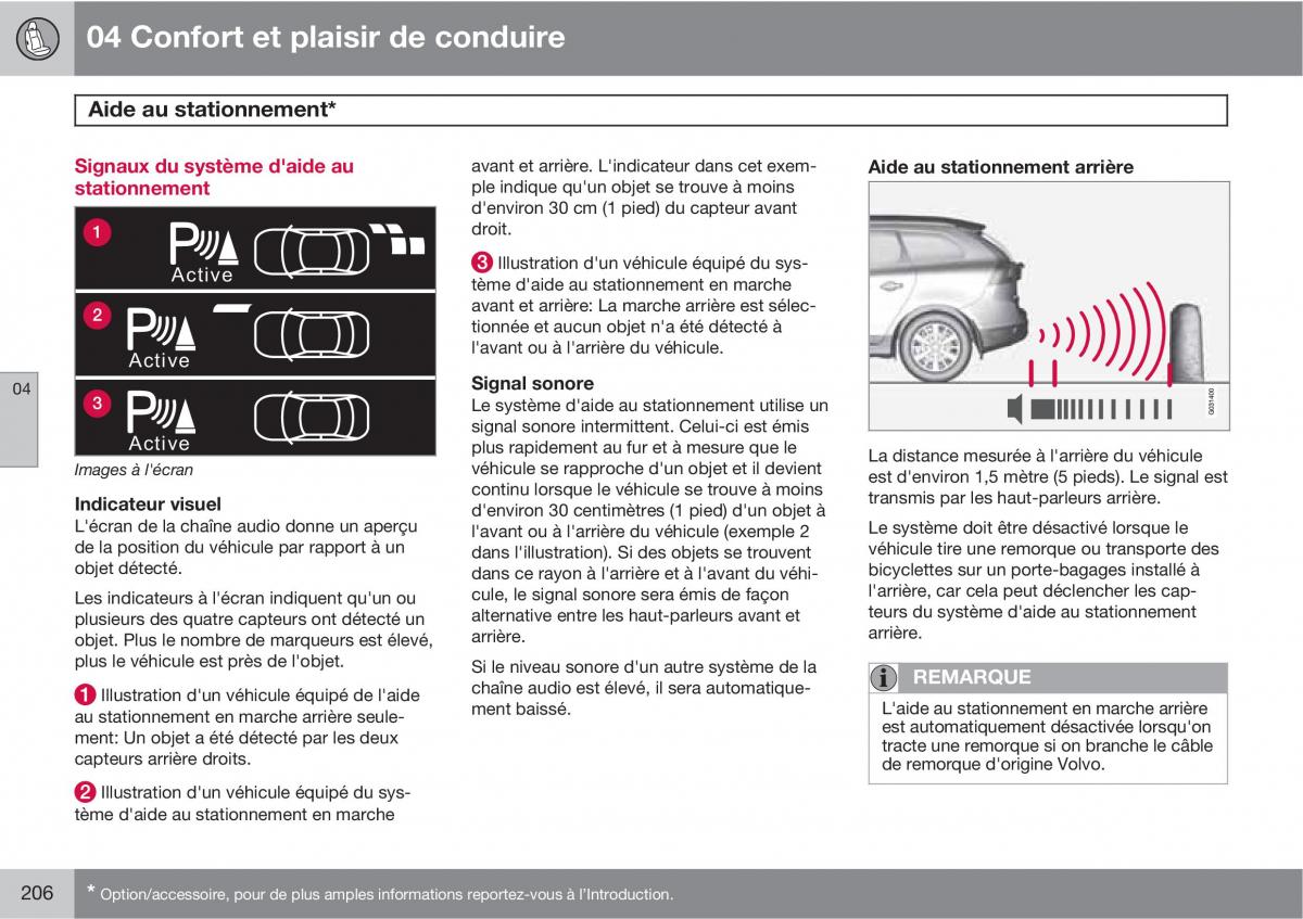 Volvo XC60 I 1 manuel du proprietaire / page 208