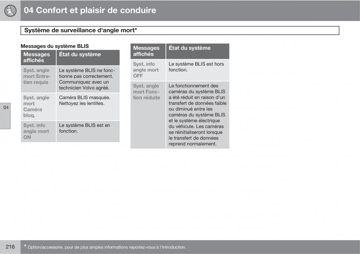 Volvo XC60 I 1 manuel du proprietaire / page 218