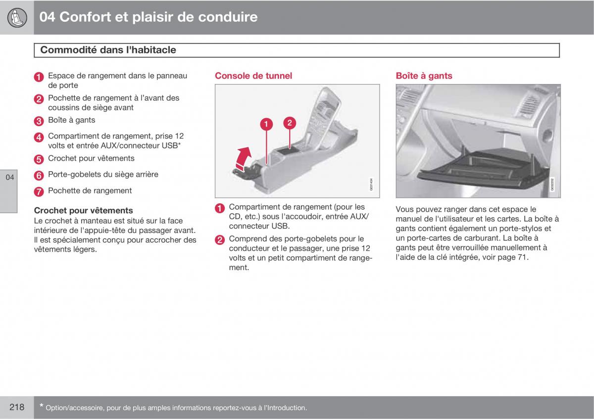 Volvo XC60 I 1 manuel du proprietaire / page 220