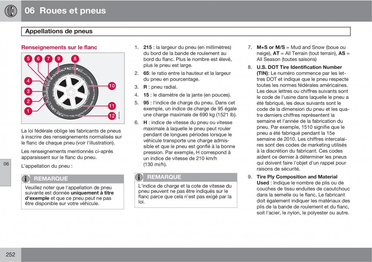 Volvo XC60 I 1 manuel du proprietaire / page 254