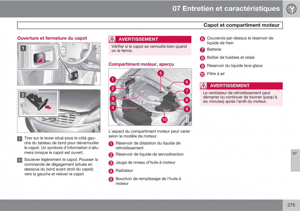 Volvo XC60 I 1 manuel du proprietaire / page 277