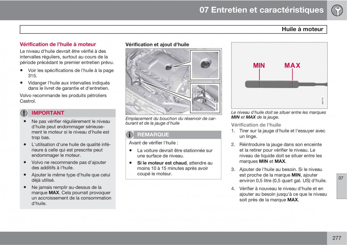 Volvo XC60 I 1 manuel du proprietaire / page 279