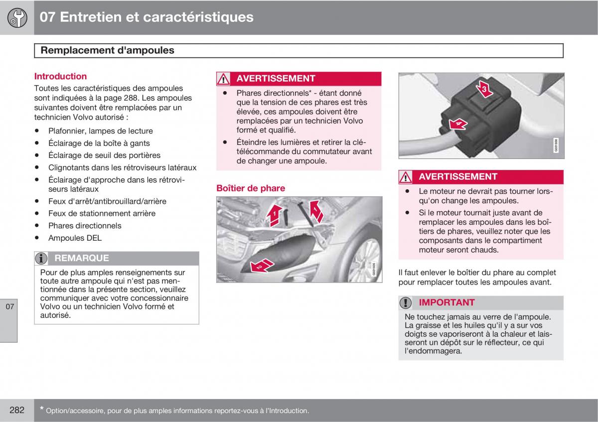 Volvo XC60 I 1 manuel du proprietaire / page 284