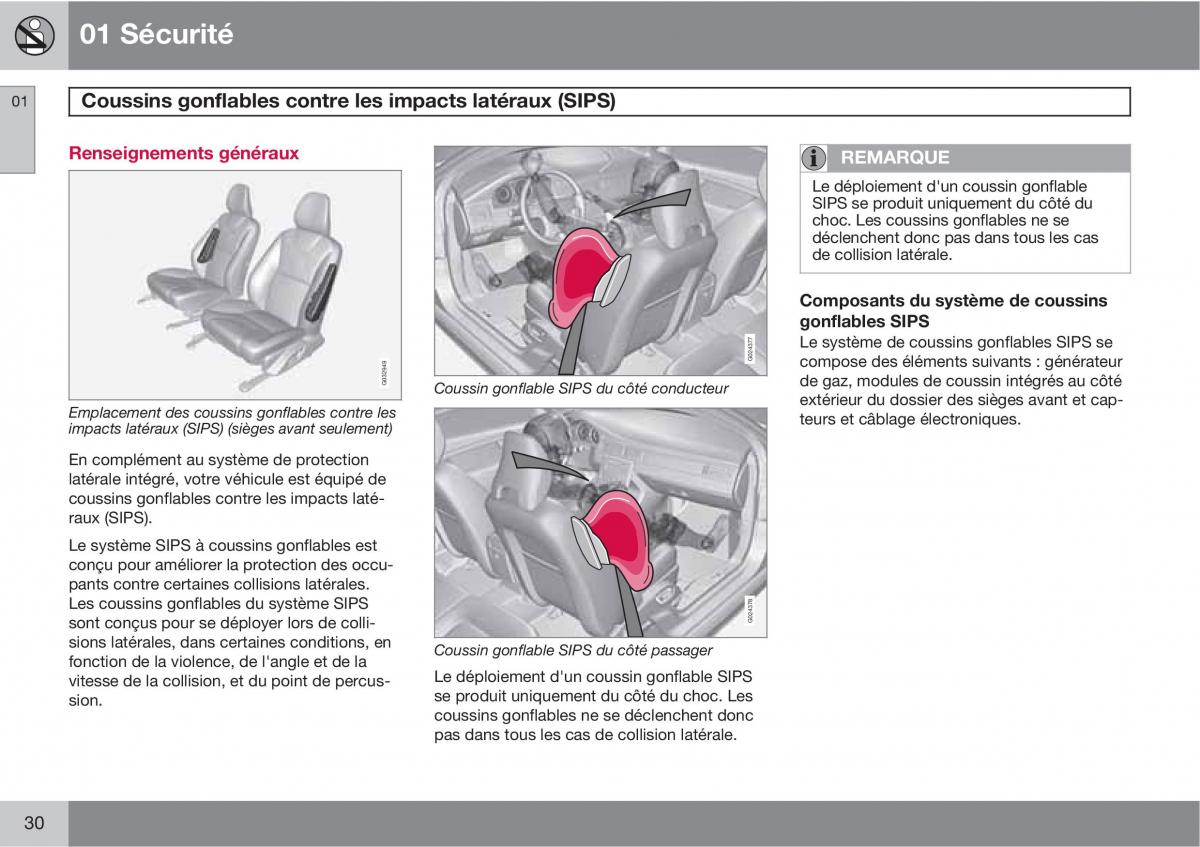 Volvo XC60 I 1 manuel du proprietaire / page 32