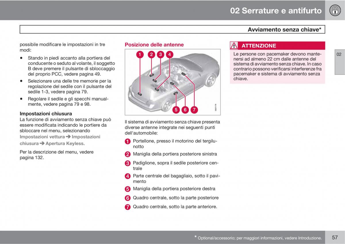 manual  Volvo XC60 I 1 manuale del proprietario / page 57