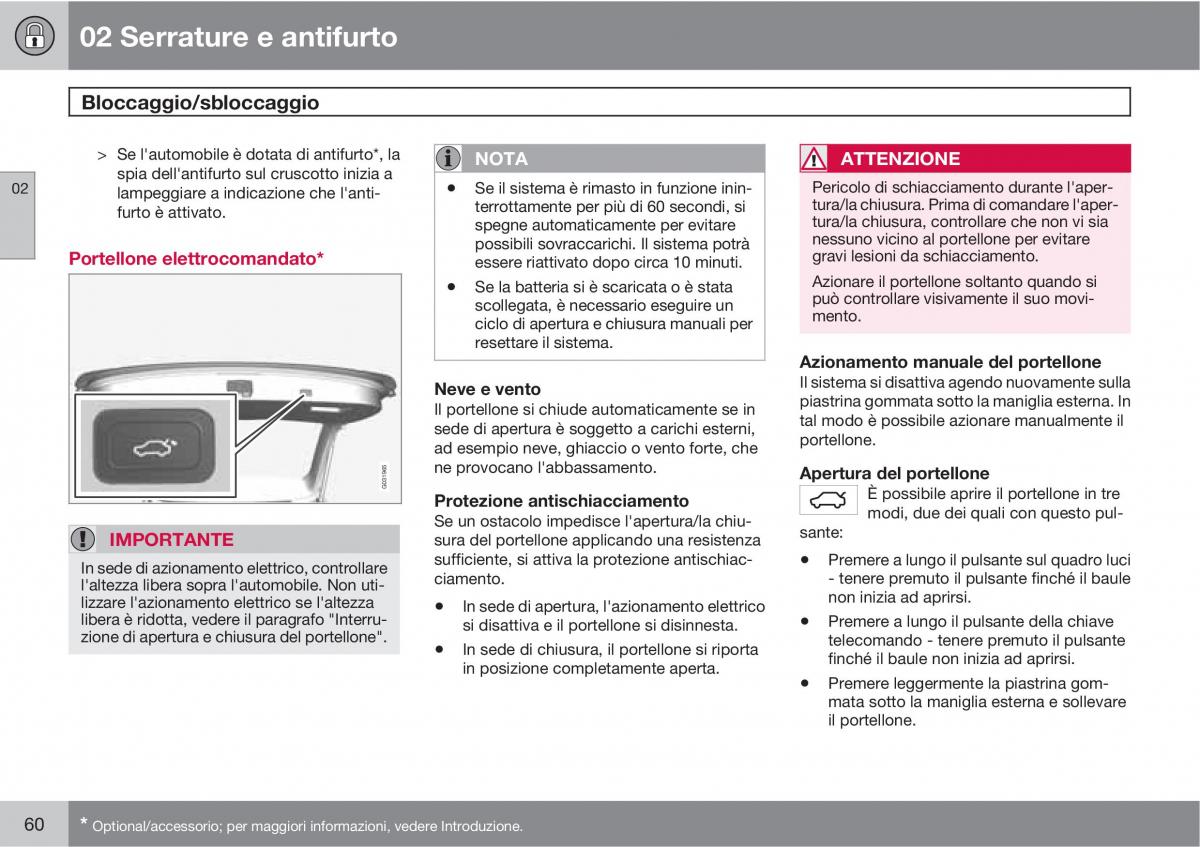 manual  Volvo XC60 I 1 manuale del proprietario / page 60