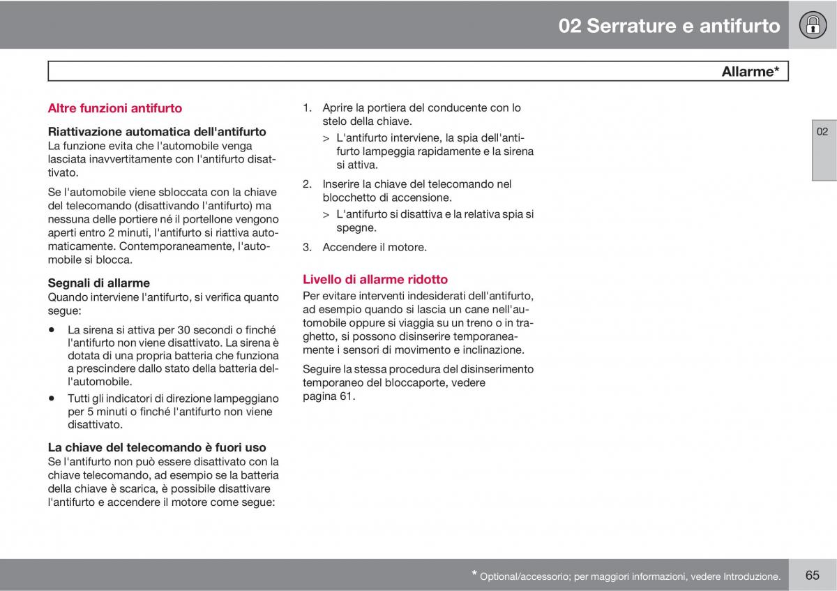 manual  Volvo XC60 I 1 manuale del proprietario / page 65