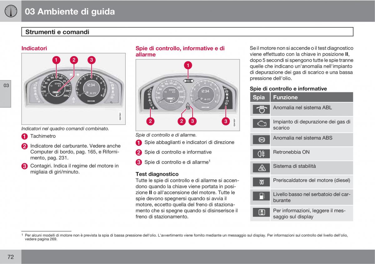 manual  Volvo XC60 I 1 manuale del proprietario / page 72