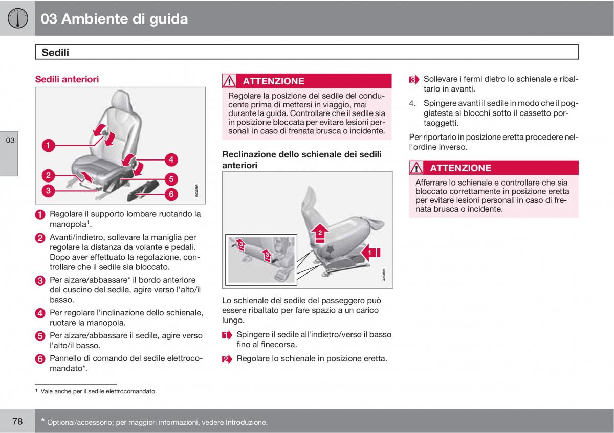 manual  Volvo XC60 I 1 manuale del proprietario / page 78