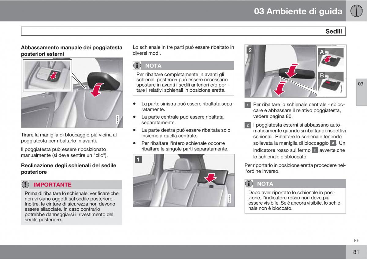 manual  Volvo XC60 I 1 manuale del proprietario / page 81