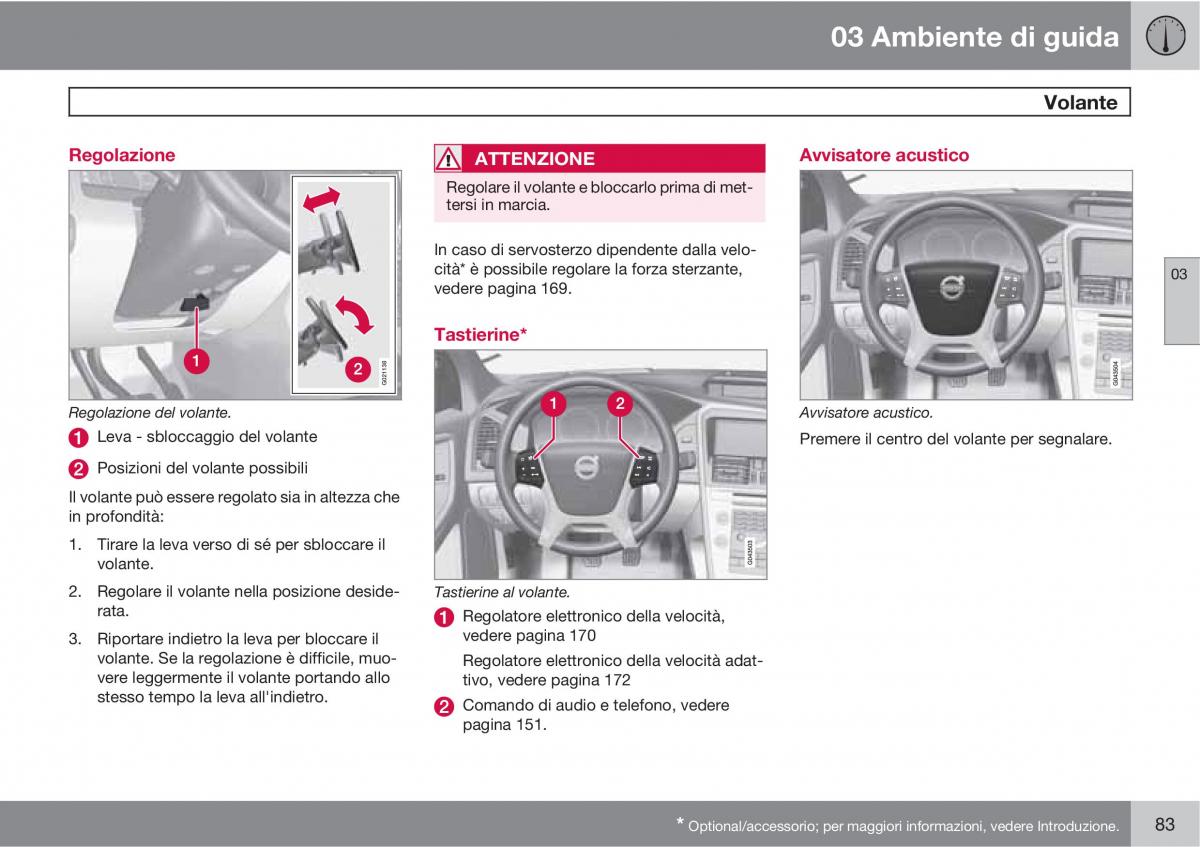 manual  Volvo XC60 I 1 manuale del proprietario / page 83