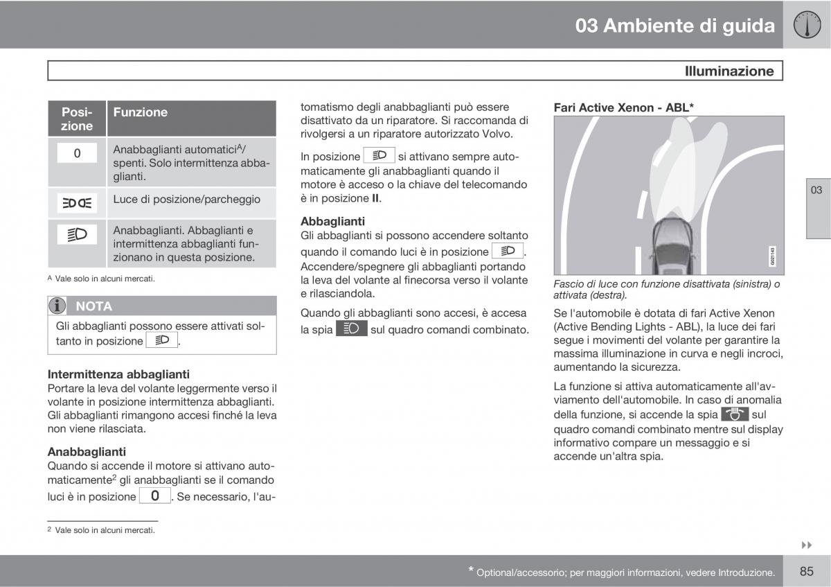 manual  Volvo XC60 I 1 manuale del proprietario / page 85