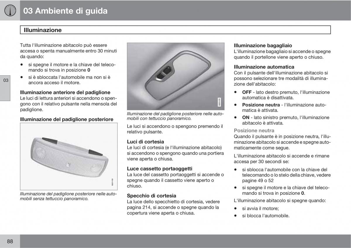 manual  Volvo XC60 I 1 manuale del proprietario / page 88