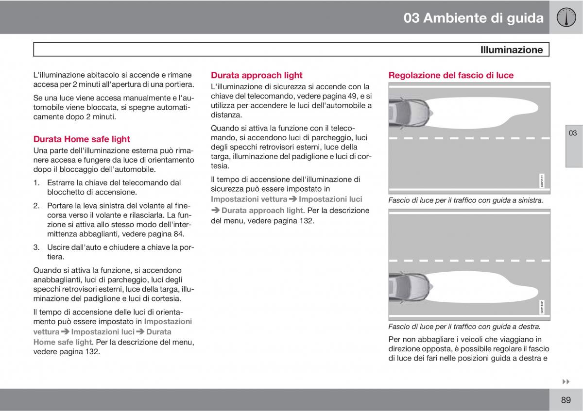 manual  Volvo XC60 I 1 manuale del proprietario / page 89