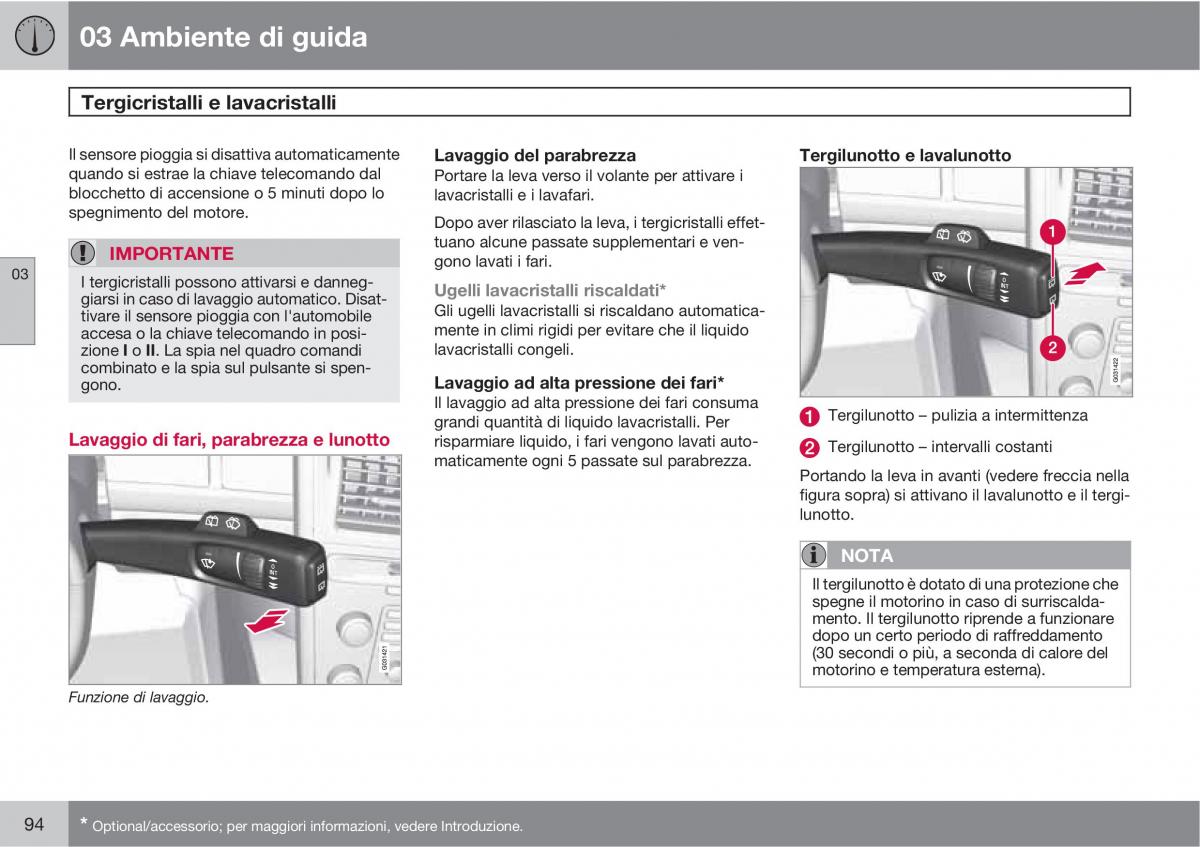 manual  Volvo XC60 I 1 manuale del proprietario / page 94