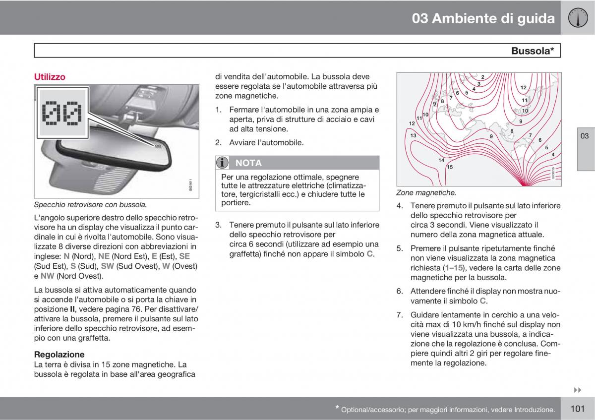 manual  Volvo XC60 I 1 manuale del proprietario / page 101