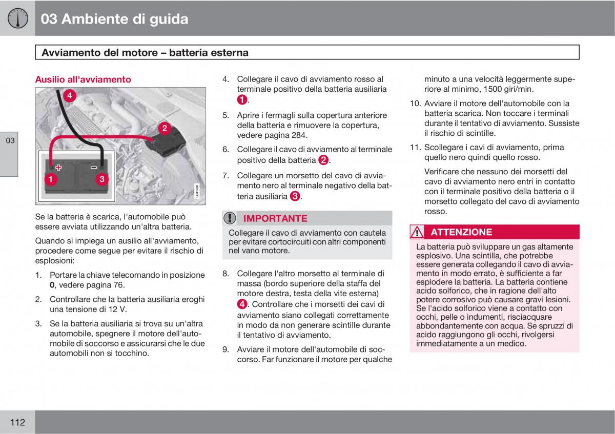 manual  Volvo XC60 I 1 manuale del proprietario / page 112